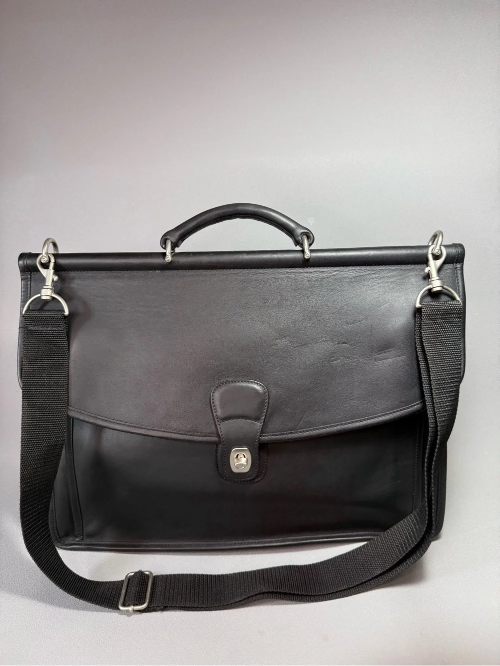 COACH Black Vintage 5266 Beekman Briefcase with Replacement Detachable Strap